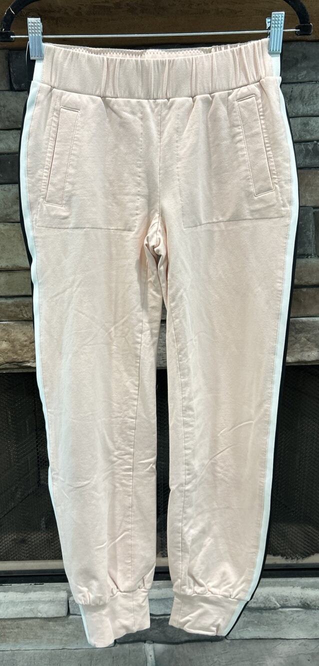 Women’s NORMA KAMALI Pink Side Stripe Jogger Pants Size XS / 29 *A2